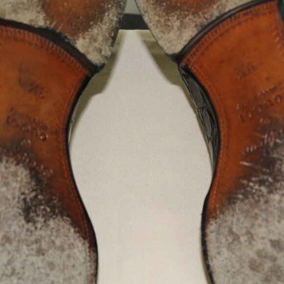 Gucci genuine Alligator Men's black lace ups US size 10.5 made in Italy - Picture 9 of 9